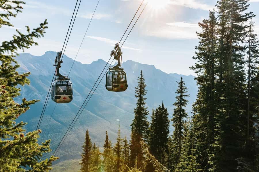 Banff: Banff Town, Gondola, and Johnston Canyon Day Tour - Bow Falls near Banff Springs Hotel: quick, classic, and famous