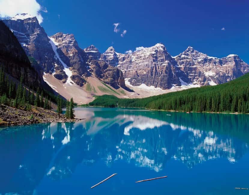 Banff/Calgary:1-Day to Lake Louise,Moraine Lake,Emerald Lake - Yoho National Park: Emerald Lake’s Calm and Natural Bridge’s Force